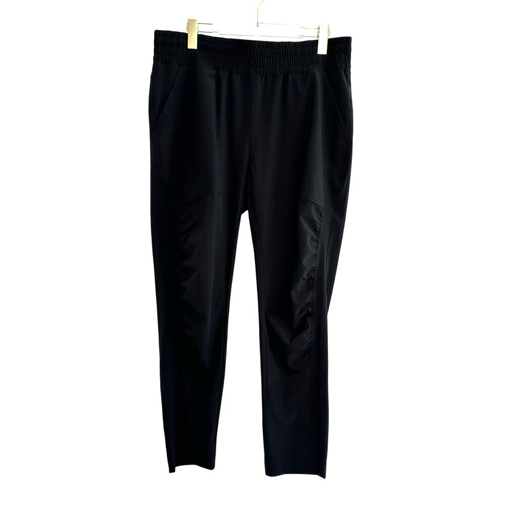 Prana Laura Yoga Pants Women XL Black‎ Pull On Stretch Waist Ankle Mid Rise